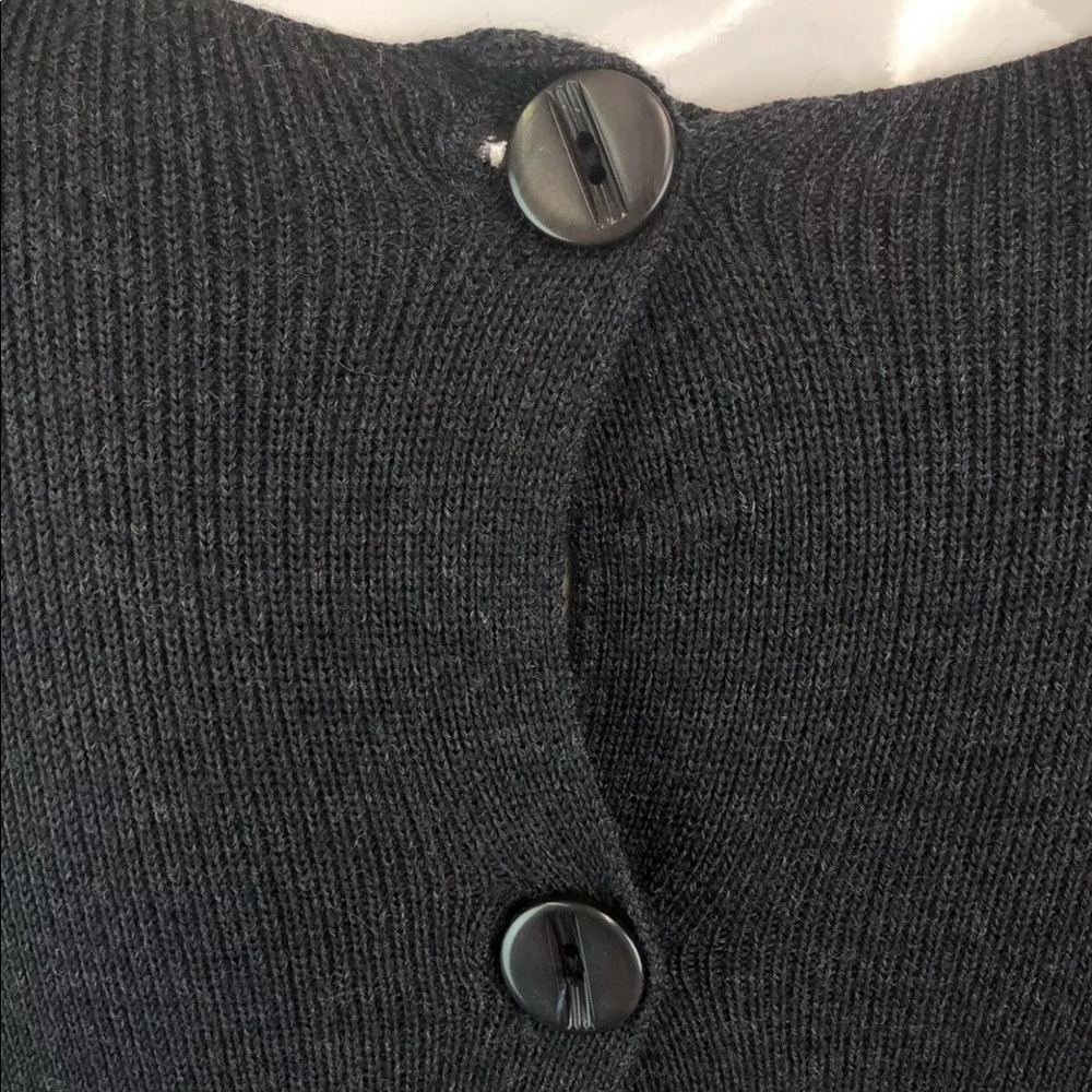Comma, Merino Wool Ribbed Button Back Dress - Picture 4 of 8